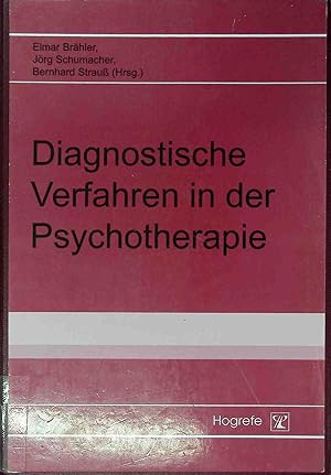 Bild des Verkufers fr Diagnostische Verfahren in der Psychotherapie. Diagnostik fr Klinik und Praxis ; Bd. 1 zum Verkauf von books4less (Versandantiquariat Petra Gros GmbH & Co. KG)