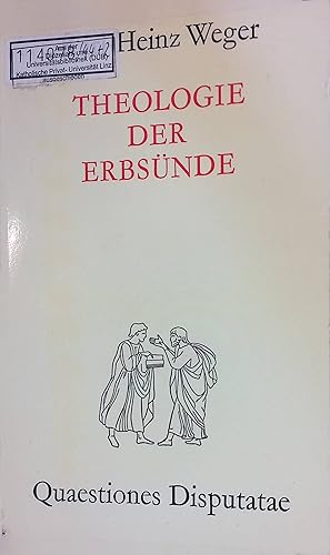 Bild des Verkufers fr Theologie der Erbsnde. Quaestiones disputatae, 44 zum Verkauf von books4less (Versandantiquariat Petra Gros GmbH & Co. KG)