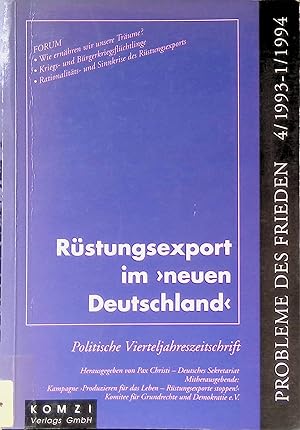 Seller image for Taiwan - Der Tanz auf zwei Hochzeiten - in: Rstungsexport im "neuen Deutschland". Probleme des Friedens ; 1993,4/1994,1 - Politische Vierteljahrsschrift. for sale by books4less (Versandantiquariat Petra Gros GmbH & Co. KG)