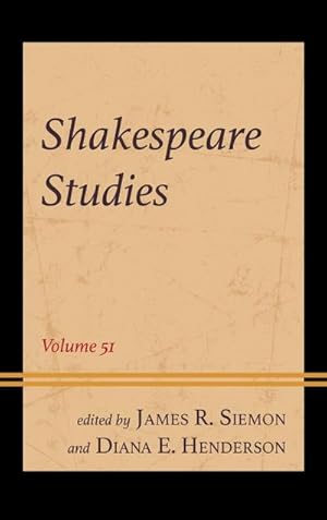 Immagine del venditore per Shakespeare Studies venduto da AHA-BUCH GmbH