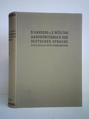 Bild des Verkufers fr Handwrterbuch der deutschen Sprache zum Verkauf von Celler Versandantiquariat