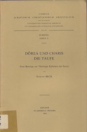 Bild des Verkufers fr Dorea und Charis - Die Taufe zum Verkauf von avelibro OHG