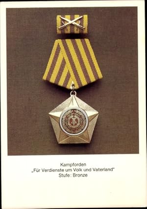 Ansichtskarte / Postkarte Kampforden Für Verdienste um Volk und Vaterland, Stufe: Bronze