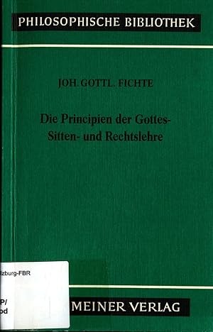 Seller image for Die Principien der Gottes- Sitten- und Rechtslehre: Februar und Mrz 1805 Band 388 for sale by avelibro OHG