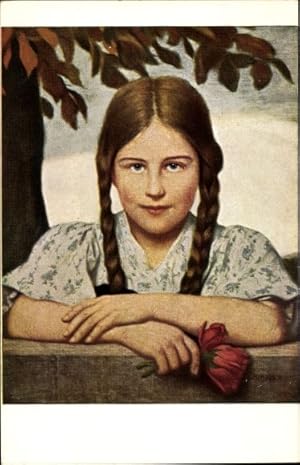 Künstler Ansichtskarte / Postkarte Von Zumbusch, Ludwig, Das Luiserl, Mädchen, Portrait