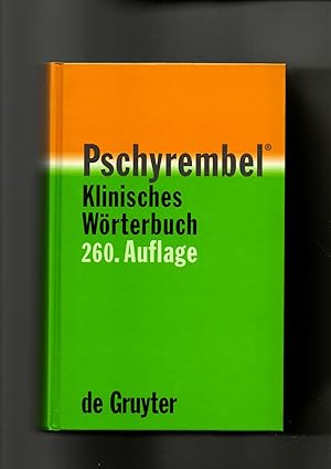 Bild des Verkufers fr Pschyrembel - Klinisches Wrterbuch 260. Auflage (2004) zum Verkauf von sonntago DE