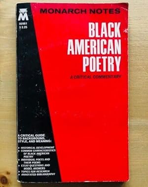 Seller image for BLACK AMERICAN POETRY for sale by Happyfish Books
