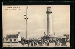 Ansichtskarte Gravelines, Phare du Petit-Fort-Philippe, Leuchtturm