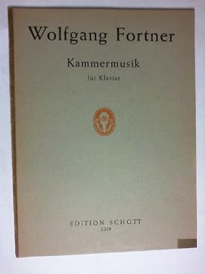 Seller image for Kammermusik fr Klavier (1944). Ed. Schott 2219. for sale by Buecherhof