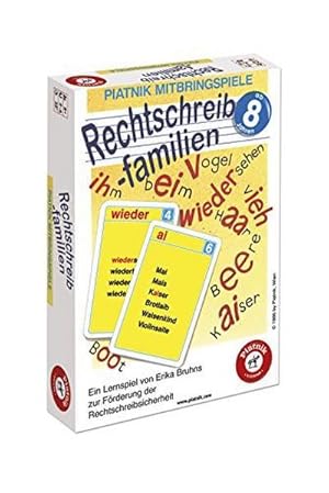 Bild des Verkufers fr Rechtschreibfamilien (Kartenspiel) : Ein Lernspiel zur Frderung der Rechtschreibsicherheit. Wortspiel zum Verkauf von AHA-BUCH GmbH