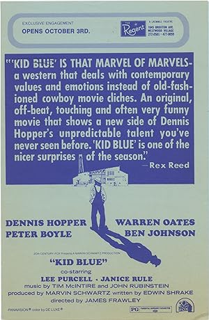 Seller image for Kid Blue (Original program for the 1973 film) for sale by Royal Books, Inc., ABAA