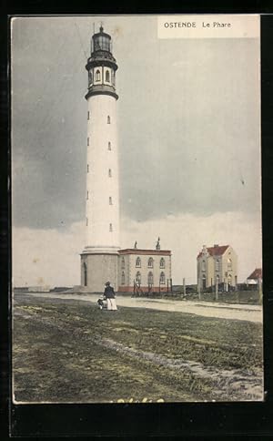 Ansichtskarte Ostende, Le Phare, Leuchtturm