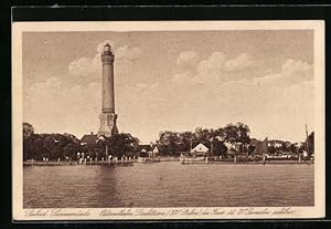 Ansichtskarte Swinemünde, Osternothafen, Leuchtturm