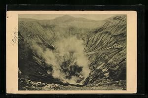 Ansichtskarte Bromo, Interieur Vulkaan