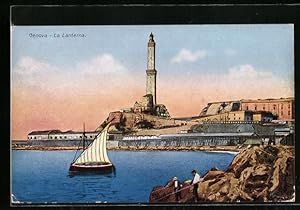 Ansichtskarte Genova, la Lanterna, Leuchtturm