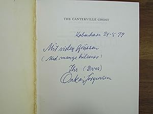 Bild des Verkufers fr SIGNIERT The Canterville Ghost /// Autogramm Autograph signiert signed signee zum Verkauf von Antiquariat im Kaiserviertel | Wimbauer Buchversand