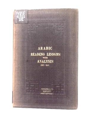 Image du vendeur pour Arabic Reading Lessons mis en vente par World of Rare Books