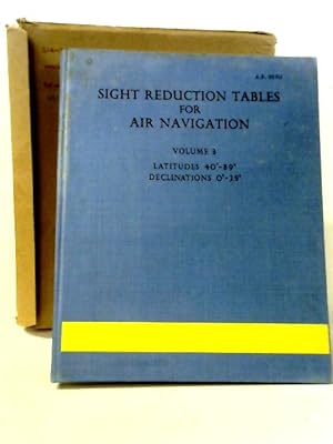Bild des Verkufers fr Sight Reduction Tables For Air Navigation; Volume 3 Latitudes 40ª-89ª Declinations 0ª-29ª zum Verkauf von World of Rare Books