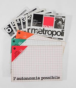 Metropoli. Lautonomia possibile. Mensile politico [poi: Bimestrale]. [Completo di:] Pre-print. L...