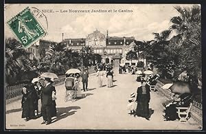 Carte postale Nice, Les Nouveaux Jardins et le Casino