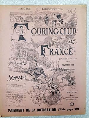 Revue Touring Club de France - novembre 1903