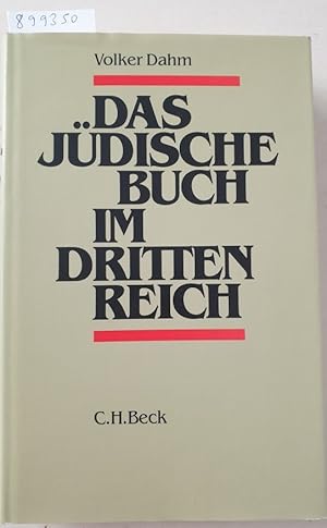 Bild des Verkufers fr Das jdische Buch im Dritten Reich : zum Verkauf von Versand-Antiquariat Konrad von Agris e.K.