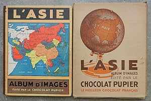 L'Asie. Album d'images édité par le Chocolat Pupier, le meilleur chocolat français.