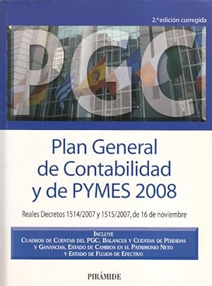 Imagen del vendedor de Plan General de Contabilidad y de Pymes 2008 a la venta por Librera Vobiscum