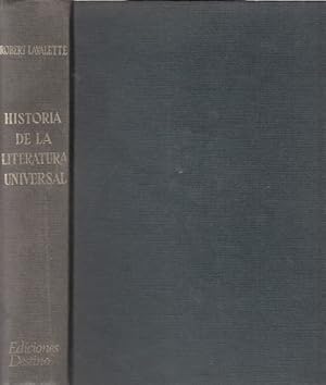 Imagen del vendedor de HISTORIA DE LA LITERATURA UNIVERSAL a la venta por Librera Vobiscum