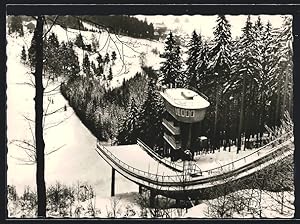 Ansichtskarte Klingenthal, neuerbaute Grosse Aschberg-Schanze