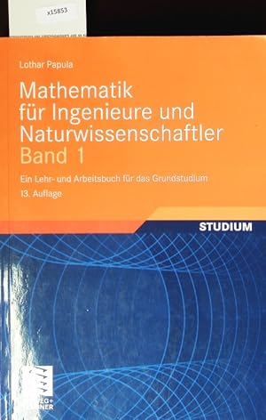 Bild des Verkufers fr Mathematik fr Ingenieure und Naturwissenschaftler. Bd. 1. zum Verkauf von Antiquariat Bookfarm