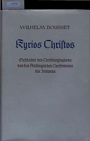 Image du vendeur pour Kyrios Christos. Fnfte Auflage mis en vente par Antiquariat Bookfarm