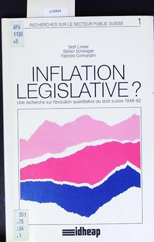 Immagine del venditore per Inflation lgislative? Une recherche sur l'volution quantitative du droit suisse. venduto da Antiquariat Bookfarm