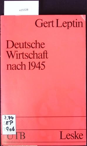 Seller image for Die deutsche Wirtschaft nach 1945. for sale by Antiquariat Bookfarm