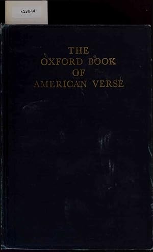 Bild des Verkufers fr The Oxford Book of American Verse. zum Verkauf von Antiquariat Bookfarm