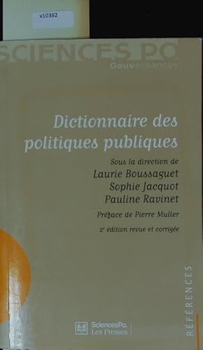 Imagen del vendedor de Dictionnaire des politiques publiques. Rfrences. a la venta por Antiquariat Bookfarm