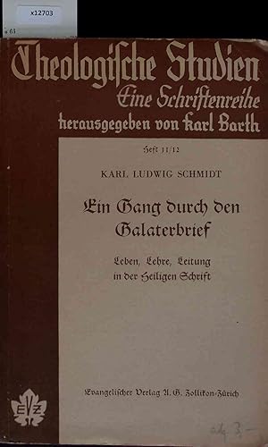 Seller image for Ein Gang durch den Galaterbrief. Heft 11/12 for sale by Antiquariat Bookfarm