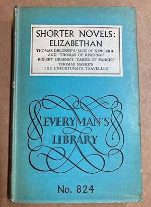 Image du vendeur pour Shorter Novels, Volume I. Elizabethan. mis en vente par Plurabelle Books Ltd