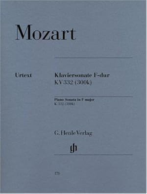 Bild des Verkufers fr Piano Sonata F major KV 332 (300k) - piano - (HN 178): Instrumentation: Piano solo zum Verkauf von WeBuyBooks