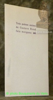Seller image for Trois pomes anciens. for sale by Bouquinerie du Varis