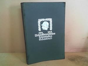 Heldenbuch der niederösterreichischen Lehrer 1914-1918.