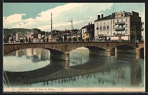 Carte postale Épinal, Le Pont de Pierre