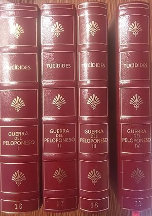 HISTORIA DE LA GUERRA DEL PELOPONESO Libros I-II + Libros III-IV + Libros V-VI + Libros VII- VIII...