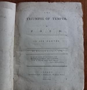 The triumphs of temper; a poem. In six cantos.