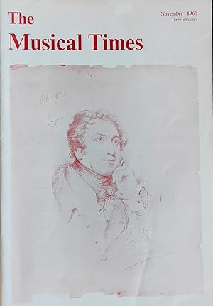 Seller image for The Musical Times November 1968 / Philip Gossett "Rossini and Authenticity" / Wilfrid Mellers "Couperin on the Harpsichord" / Peter Dickinson "Berkeley's Music Today" / Stanley Sadie "Mozart's 'Betulia liberata'" for sale by Shore Books