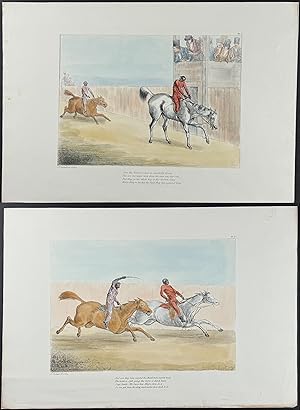 Newdegate's Sketches from the Washington Racesâ¦ - Suite of 3 Originally Hand-colored Lithographs