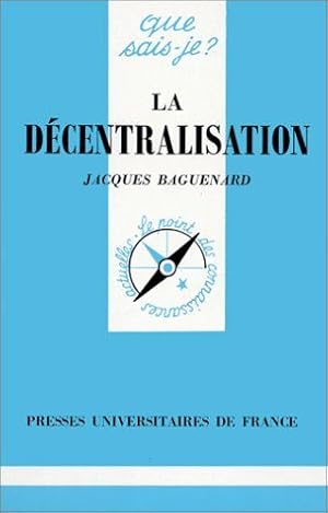 Image du vendeur pour Decentralisation (la) mis en vente par Dmons et Merveilles