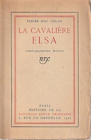 Seller image for La cavalire Elsa, for sale by L'Odeur du Book