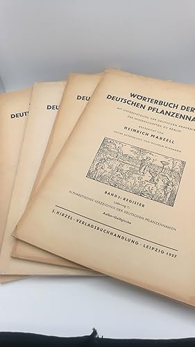 Wörterbuch der deutschen Pflanzennamen. Band 5: Register. 4 Bände (=vollst.) alphabetisches Verze...