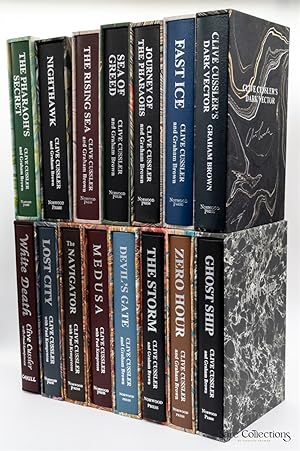 Image du vendeur pour White Death, Lost City, the Navigator, Medusa, Devil's Gate, the Storm, Zero Hour, Ghost Ship, the Pharaoh's Secret, Nighthawk, the Rising Sea, Sea of Greed, Journey of the Pharaohs, Fast Ice and Dark Vector (15 Lettered Editions from Numa Files) mis en vente par Rare Collections